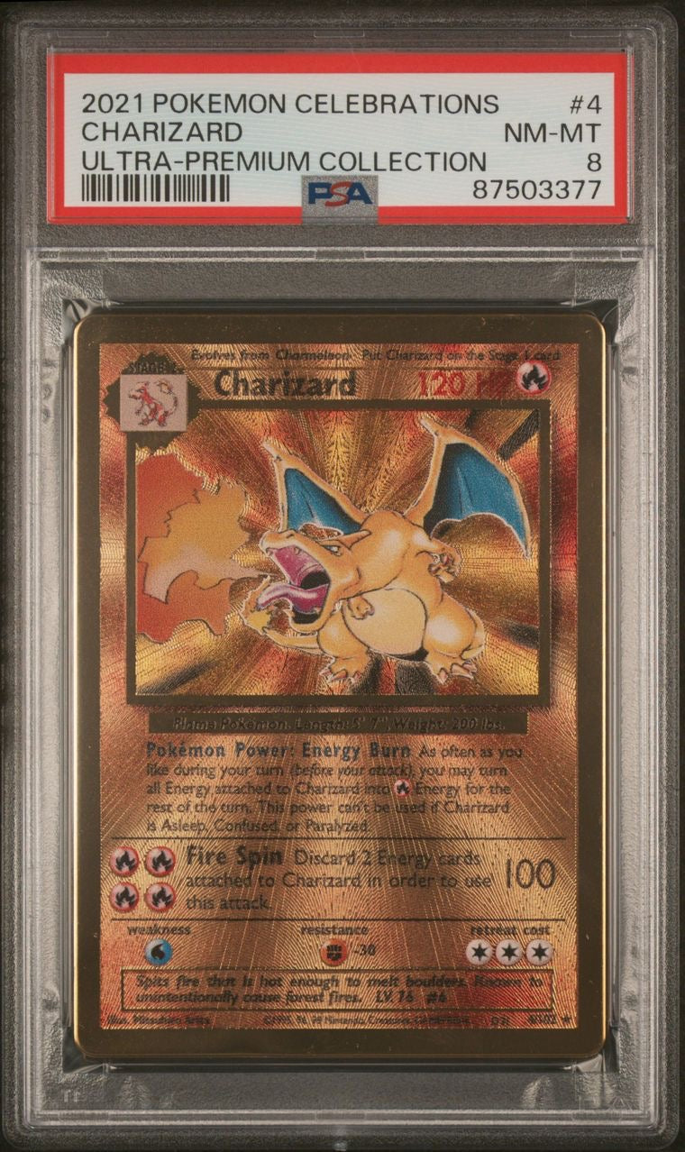 PSA 8 - 2021 POKEMON CELEBRATIONS CHARIZARD ULTRA - PREMIUM COLLECTION