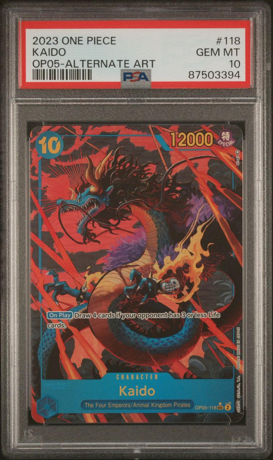 PSA 10 - 2023 ONE PIECE KAIDO - ALTERNATE ART - [OP-05]