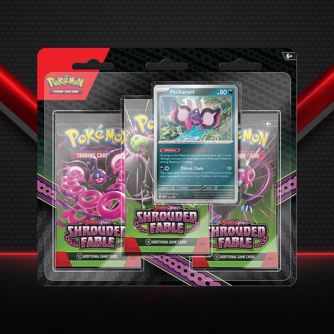 Pokemon Shrouded Fable 3 Pack Blister