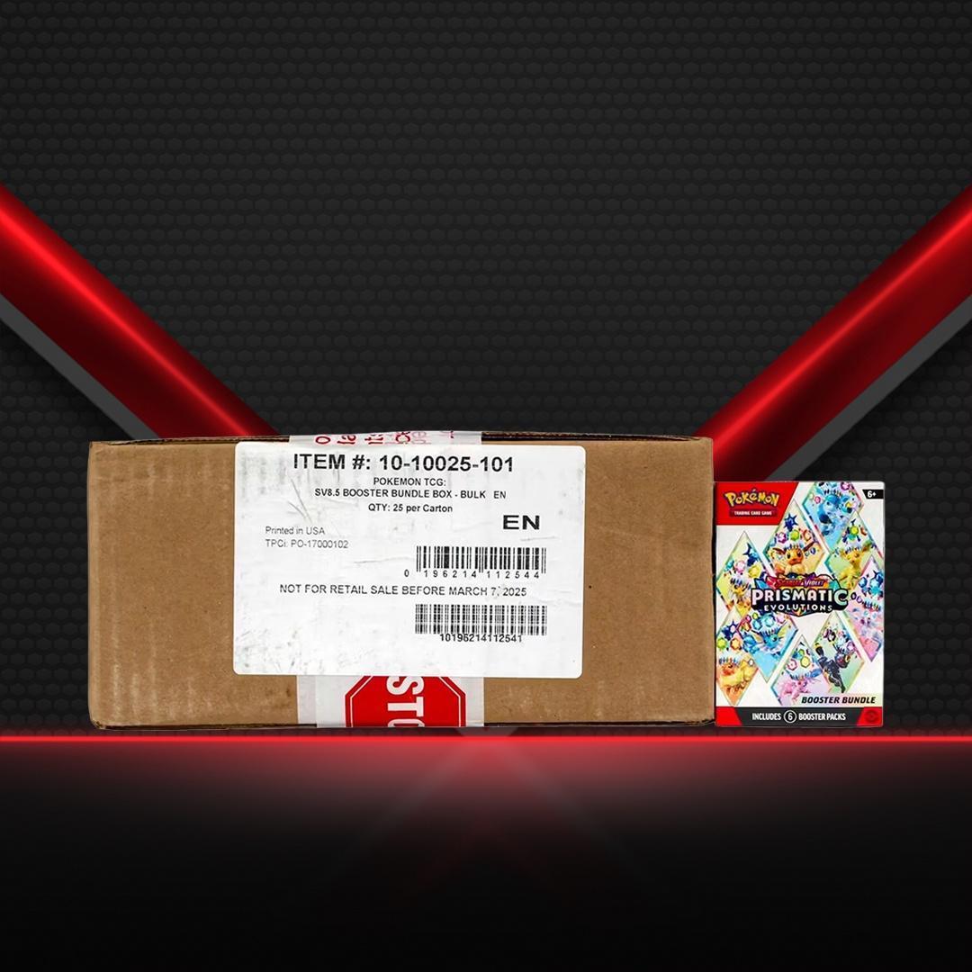 Pokemon Prismatic Evolutions Booster Bundle Case
